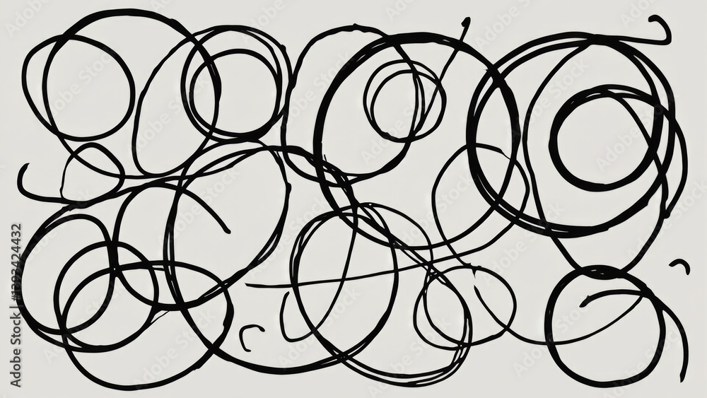 Poster a collection of circles with varying sizes