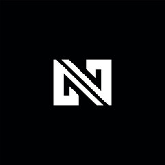 Letter N logo design. Vector
