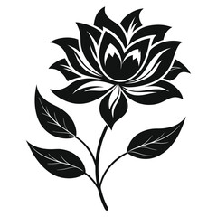 a corner floral frame silhouette for invitations