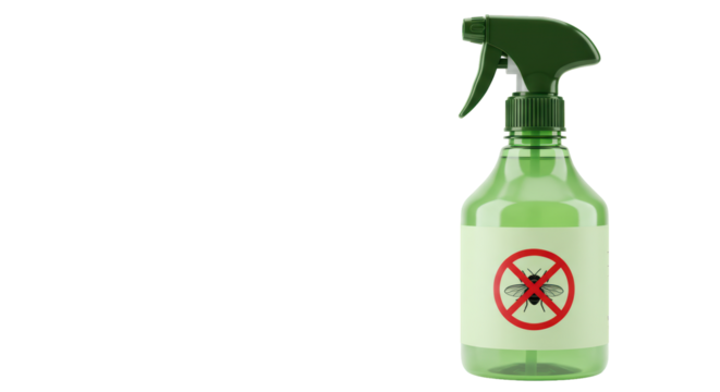 Isolated Spray Bottle with Insecticide for Pest Control