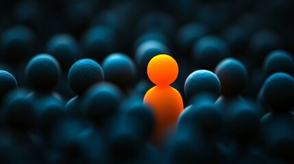 Group of Distinctive Orange Orbs Against a Dark Canvas