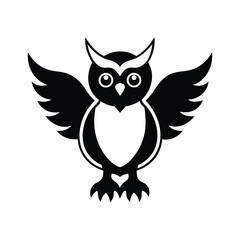 Obraz premium owl on white background