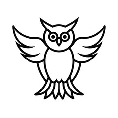 Obraz premium owl on white background