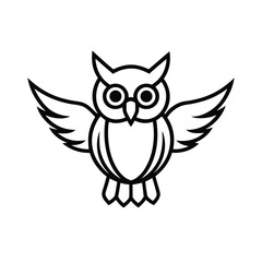 Obraz premium owl on white background