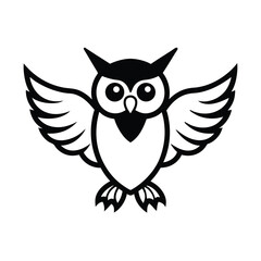 Obraz premium owl on white background