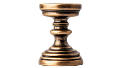 Elegant gilded candleholder in Renaissance style , cut out transparent