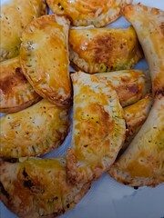 Crispy, golden-brown empanadas filled with a savory spiced mixture. Ideal for snacks, lunch boxes, or party starters.