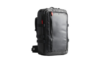 Versatile modern backpack for travel urban environment product showcase focused viewpoint functional design
