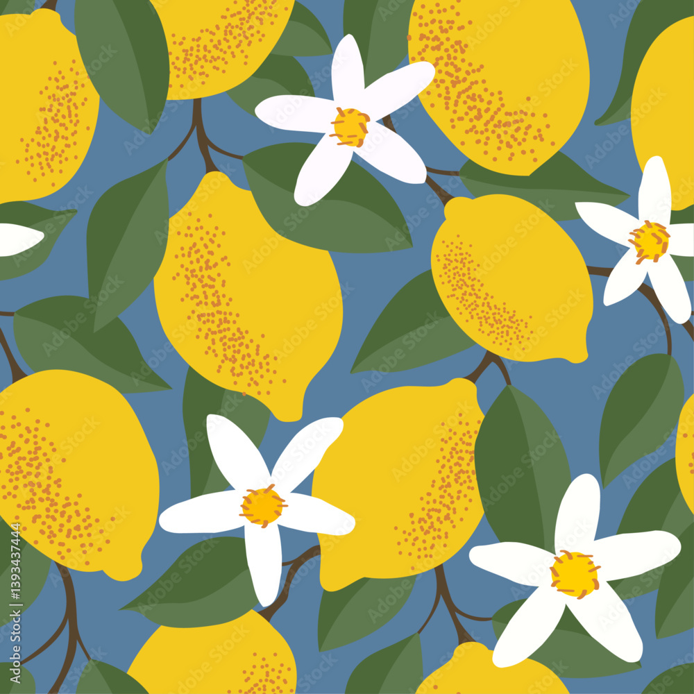 Poster the lemons are depicted in a stylized, slightly cartoonish manner, with a focus on their shape and c