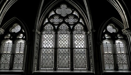 Obraz premium stained glass window in church