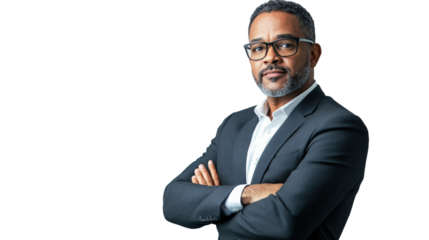 Equity analyst with strategic insight corporate office professional portrait modern setting confident viewpoint