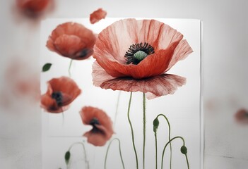 background spray sketch white beautiful clothing red notebook print elements cover paint notepad illustration closeup poppy plant field wildflower flower garden summer art beauty blossom floral