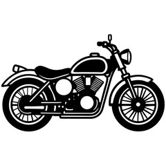 Obraz premium vintage motorcycle isolated on white background