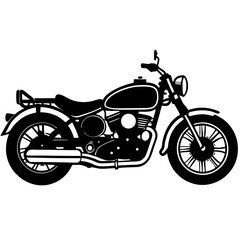 Fototapeta premium motorcycle on white background