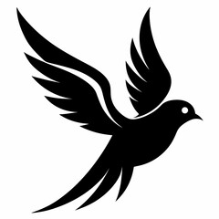 dove silhouette vector