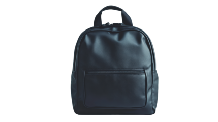 Sleek minimalist backpack design with front pocket urban setting gigapixel imagery modern aesthetic close-up view