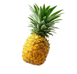 Fototapeta premium Floating pineapple against gigapixel art tropical vibe minimalist design