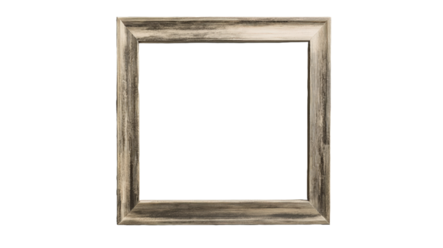 Artistic square picture frame in neutral tones top view gigapixel quality minimalist design