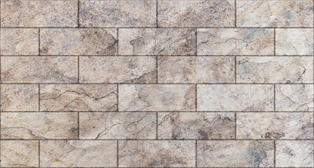 Panoramic texture background of a stone wall