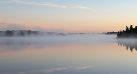 Obraz premium sunrise over the lake