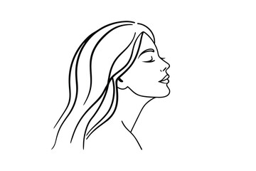 Sad Woman Line Art Crying, Grief, Sorrow, Depression, Pain