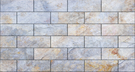 Panoramic texture background of a stone wall