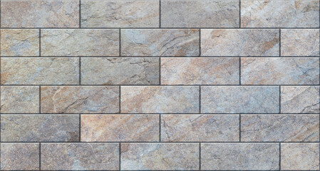 Panoramic texture background of a stone wall