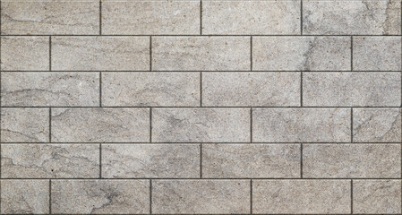 Panoramic texture background of a stone wall