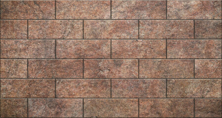 Panoramic texture background of a stone wall