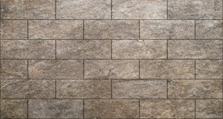 Panoramic texture background of a stone wall