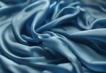 elegant blue fabric scarf silk 3d background movement dynamic cloth textiles rendering floating fly satin wind design motion drapery element wave flowing veil blowing abstract float fashion piece