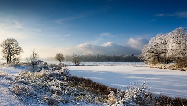 winter landscape in bramsche