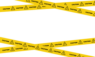 Warning caution board to attract attention. Exclamation mark. Danger sign. Triangle frame. Precaution message on banner. Alert icon. Vector text danger. Concept caution dangerous areas. Clipart hazard