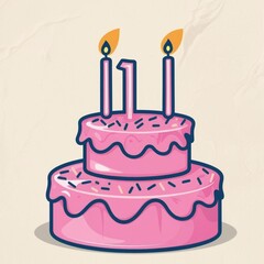 birthday cake vector