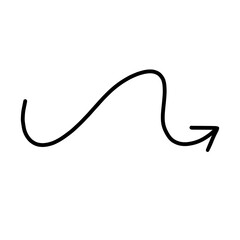 A smooth, soft wave arrow pointing right, symbolizing a fluid and natural transition.