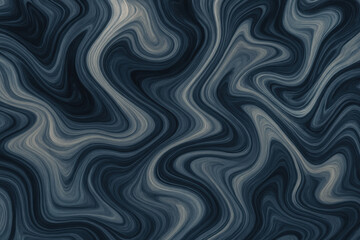 Fototapeta premium Seamless Liquid Ink Swirl Texture with Organic Flowing Patterns and Soft Edges, Flat Top-Down View, Monochrome or Blue Tones, Ideal for Artistic, Abstract, or Meditative Background Design Use