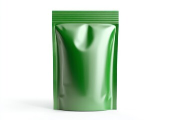Green Stand Up Pouch Mockup for Product Packaging Presentation Design