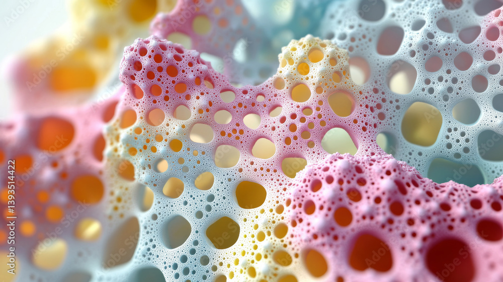 Aufkleber abstract molecular structure pattern for biomedical and chemical themes