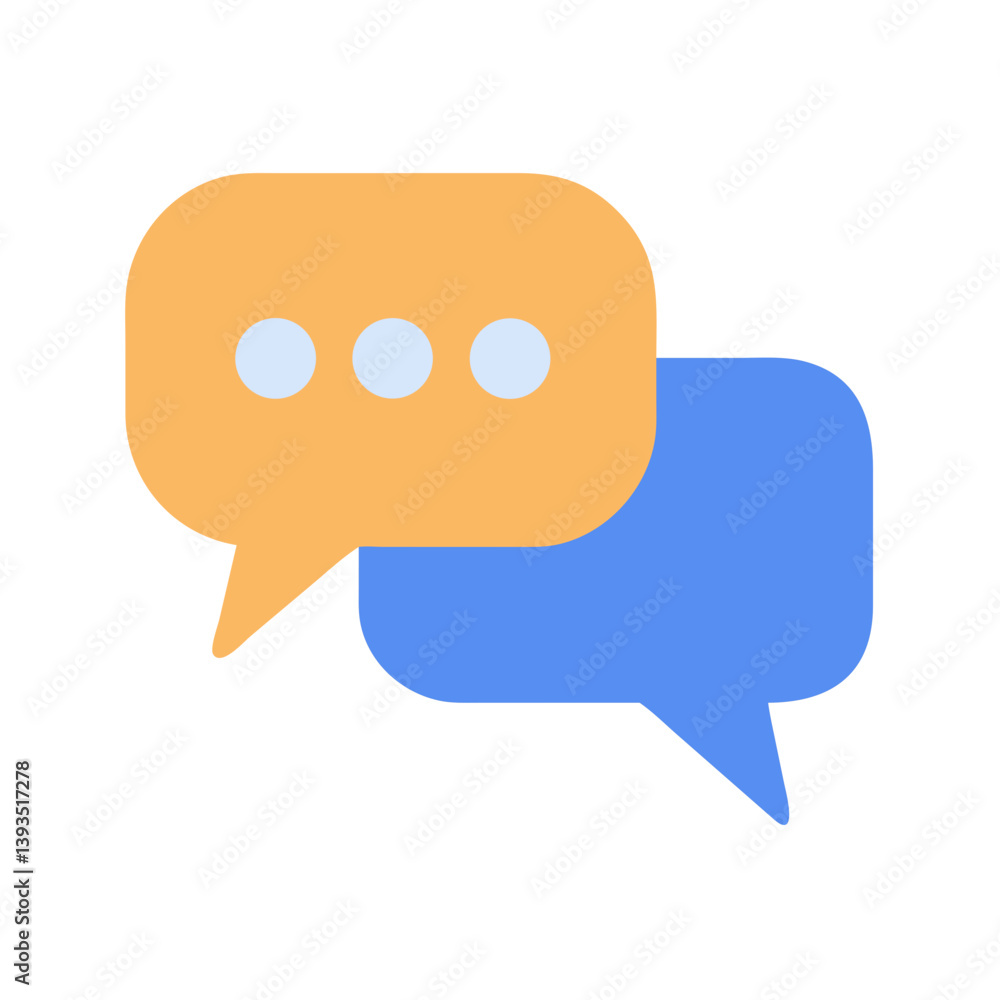 Poster chat icon vector design