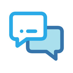 Naklejka premium Chat Icon Vector Design