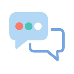 Fototapeta premium Chat Icon Vector Design