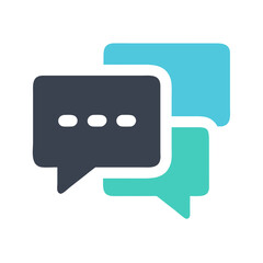 Fototapeta premium Chat Icon Vector Design