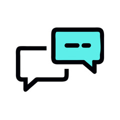 Fototapeta premium Chat Icon Vector Design