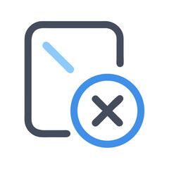 Obraz premium Editable Delete Icon Vector Design
