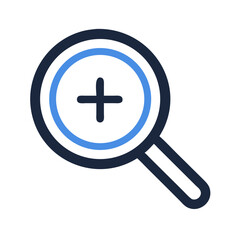 Magnifying Glass Vector Icon Design

