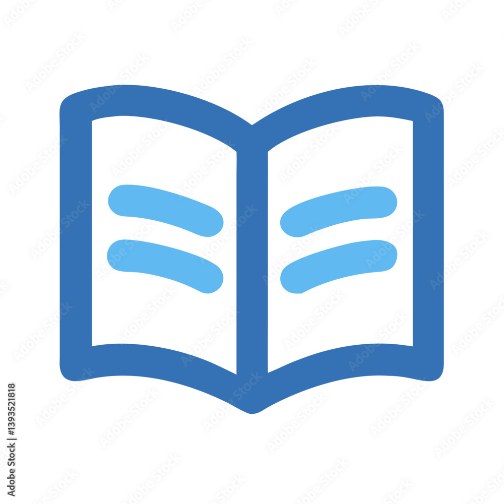 Aufkleber open book vector icon design