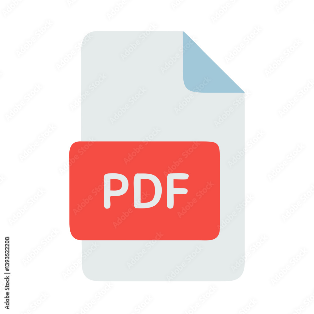 Poster pdf file document vector icon