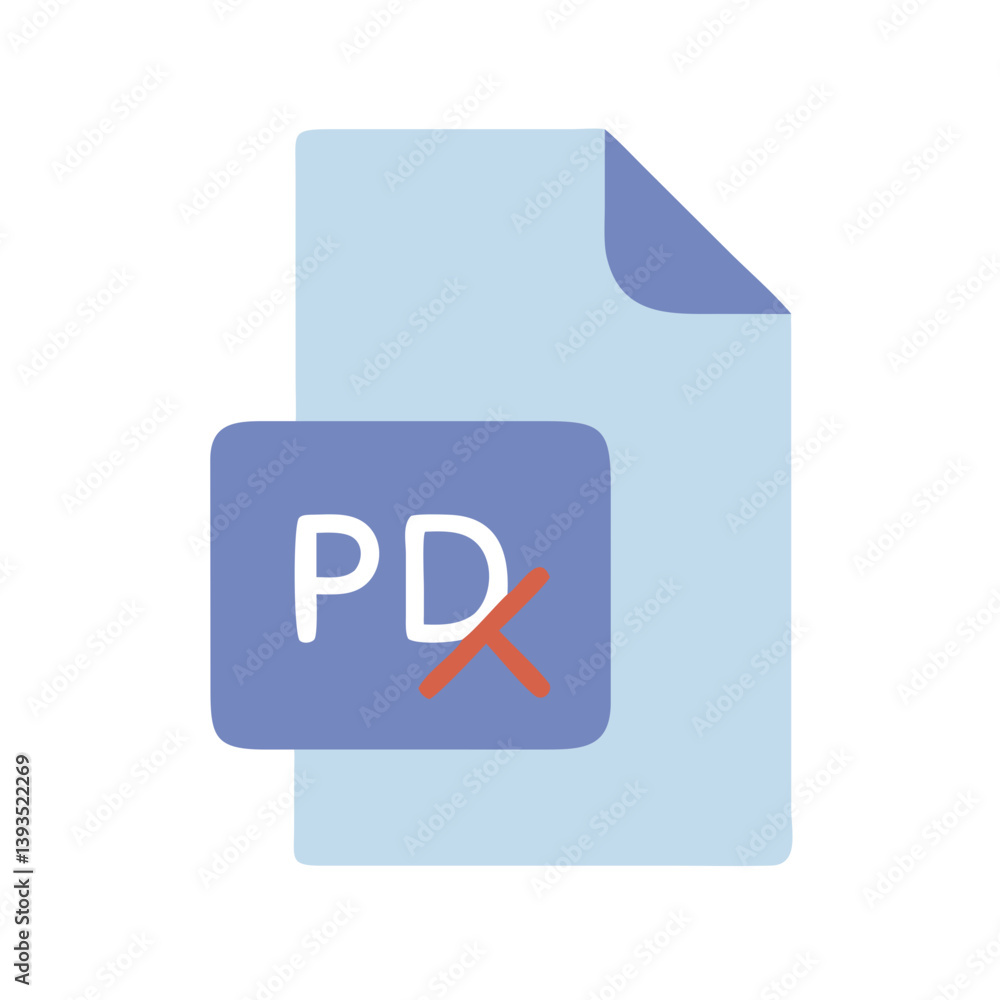 Poster PDF File Document Vector Icon

