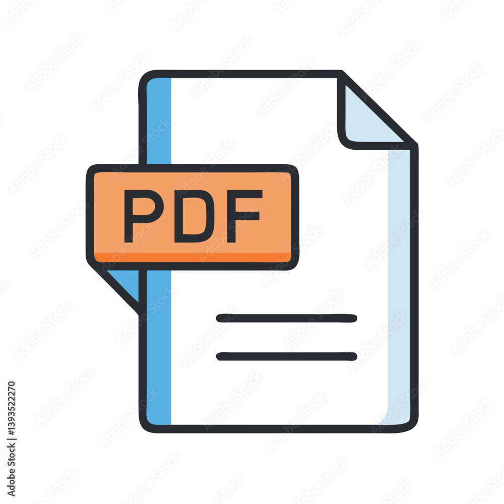 Poster PDF File Document Vector Icon

