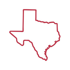 Texas Maps Icon Vector for Geography, Location, and State Representation